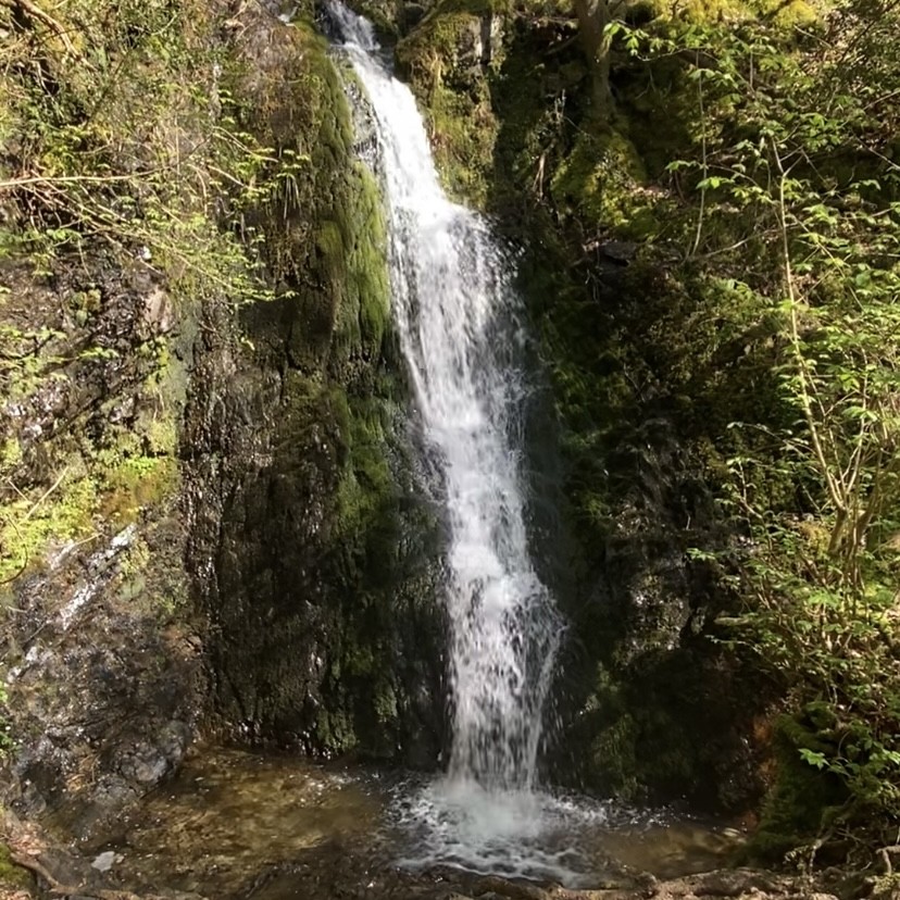 Tom Gill waterfall in The Lake District.