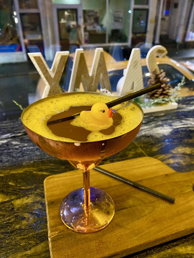 A bubble bath Martini