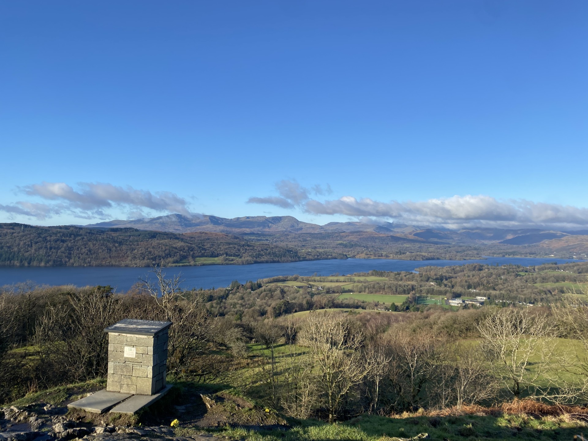Overlooking Lake Windermere and the fells in the distance from Orrest Head