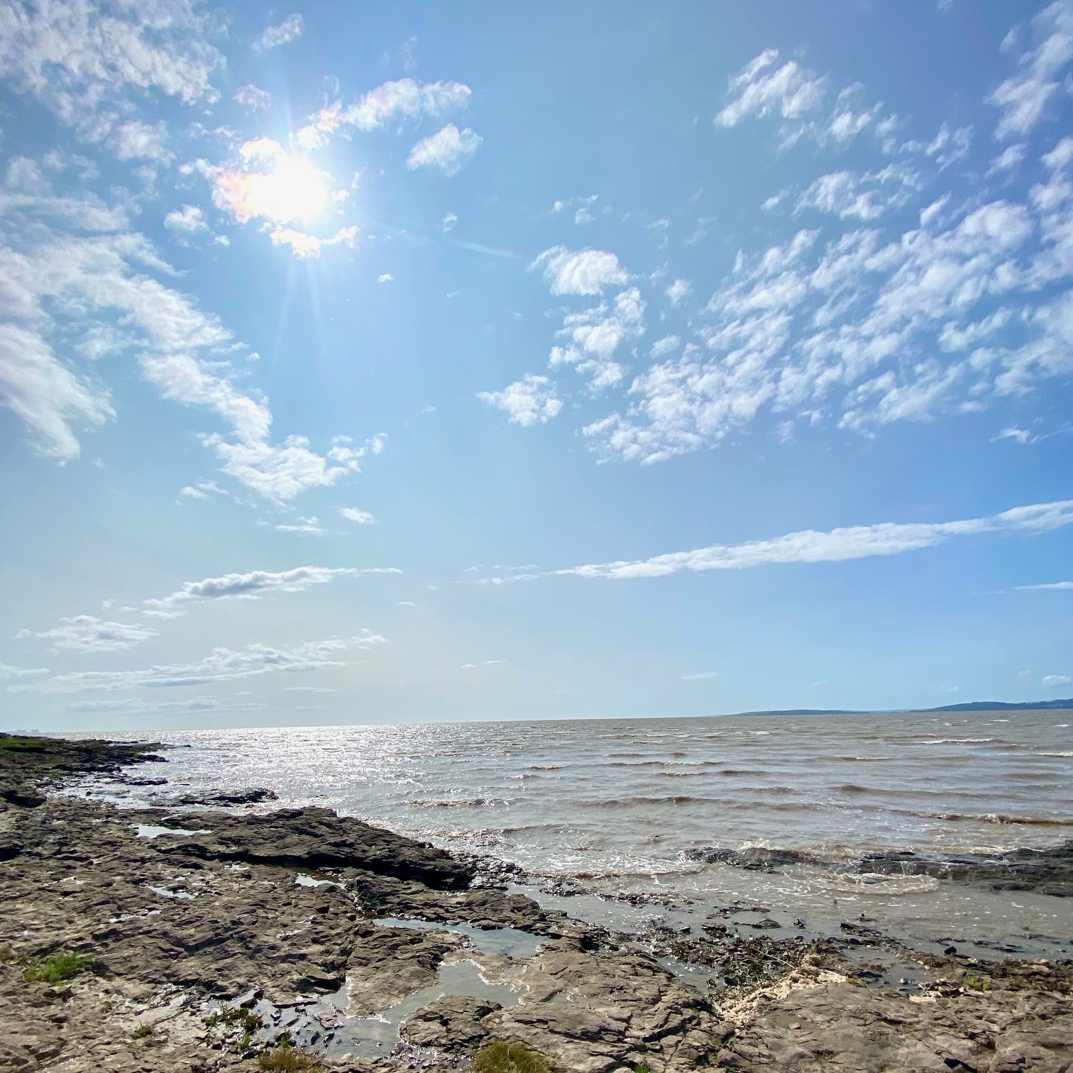 Silverdale beach and Morecombe Bay