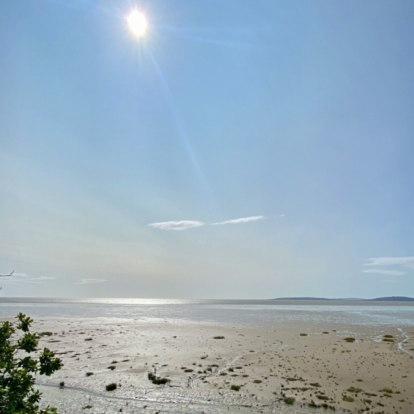 Silverdale beach in Lancashire