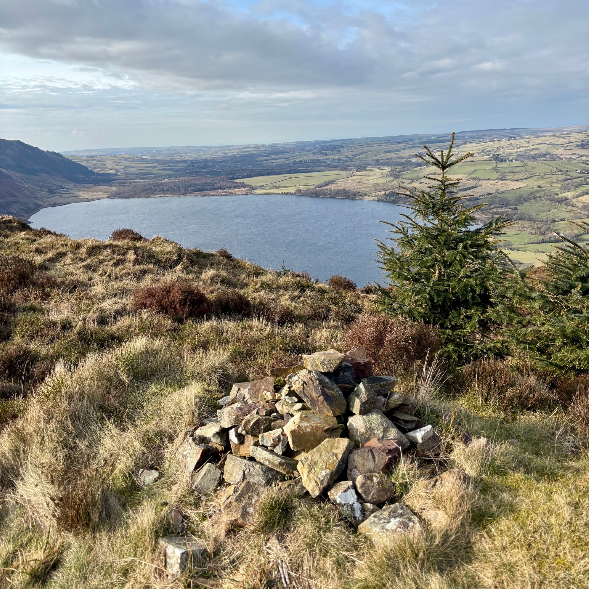 A view from the summit Bowness Knott overlooking Ennerdale Water
